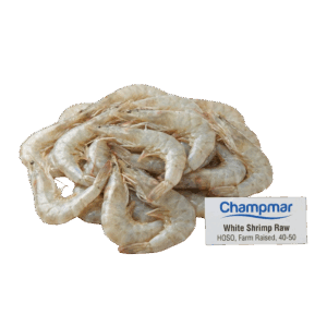 Brand- Champmar White Shrimp Raw HOSO, Farm Raised, 40-50
