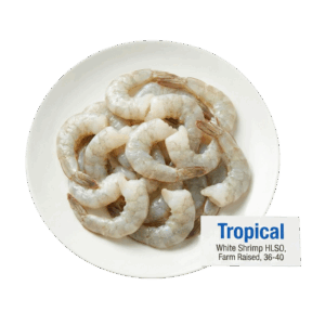 Brand- Tropical White Shrimp HLSO, Farm Raised, 36-40