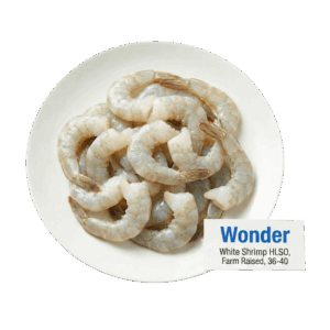 Brand- Wonder White Shrimp HLSO, Farm Raised, 36-40