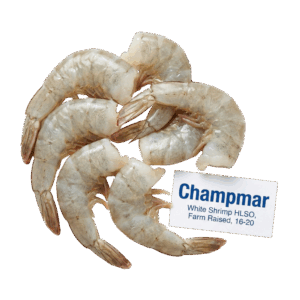 Brand: Champmar White Shrimp HLSO, Farm Raised, 16-20