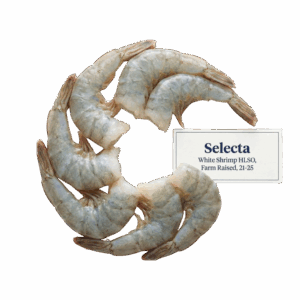 Brand: Selecta White Shrimp HLSO, Farm Raised, 21-25
