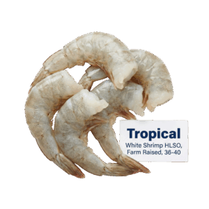 Brand: Tropical White Shrimp HLSO, Farm Raised, 36-40