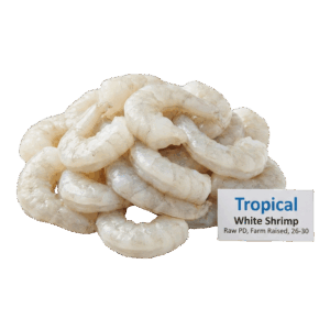 Tropical White Shrimp Raw PD, Farm Raised, 26-30