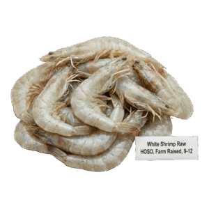 White Shrimp Raw HOSO, Farm Raised, 9-12